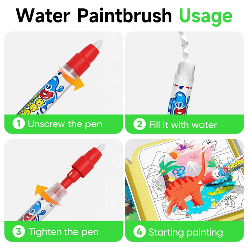 Water Coloring Doodle Books