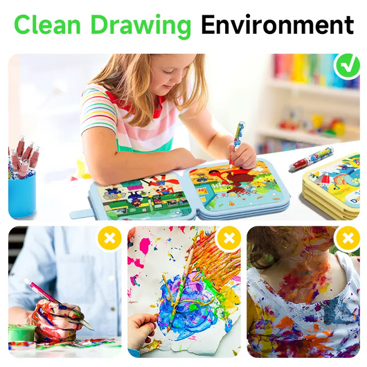 Water Coloring Doodle Books